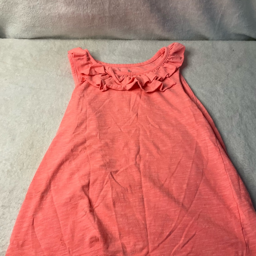 Circo Coral Ruffle Top